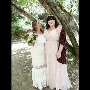 Blush Pink Bridesmaid Dress Plus